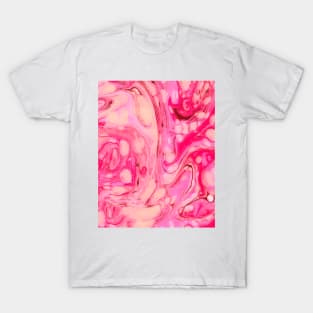 Pink Marble Abstract T-Shirt